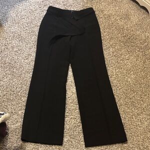 White House Black Market Black Wide Leg Pants